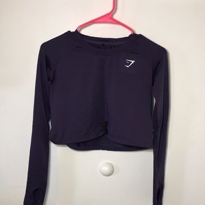 Gymshark long sleeve crop top